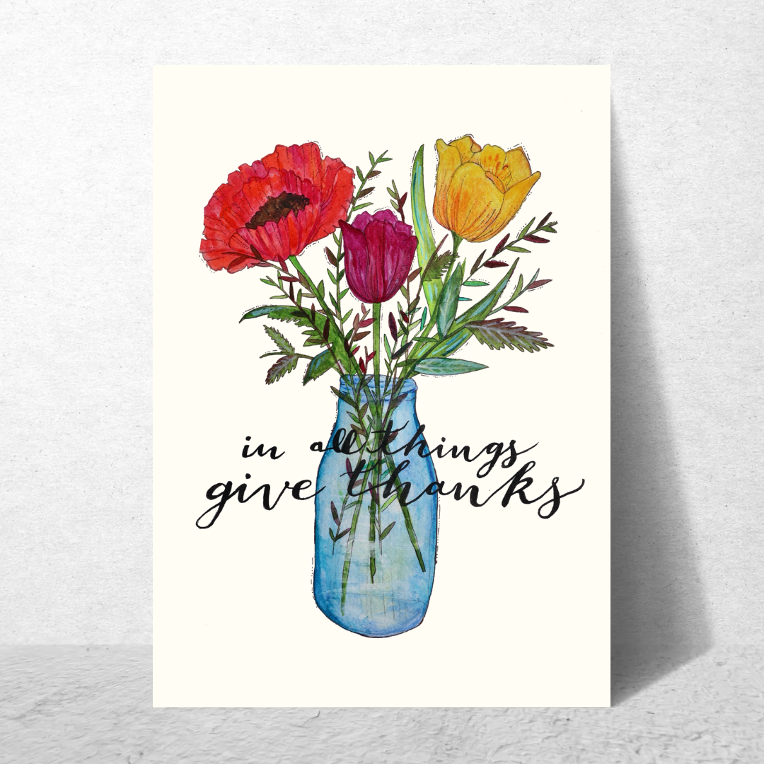 In All Things Give Thanks Card