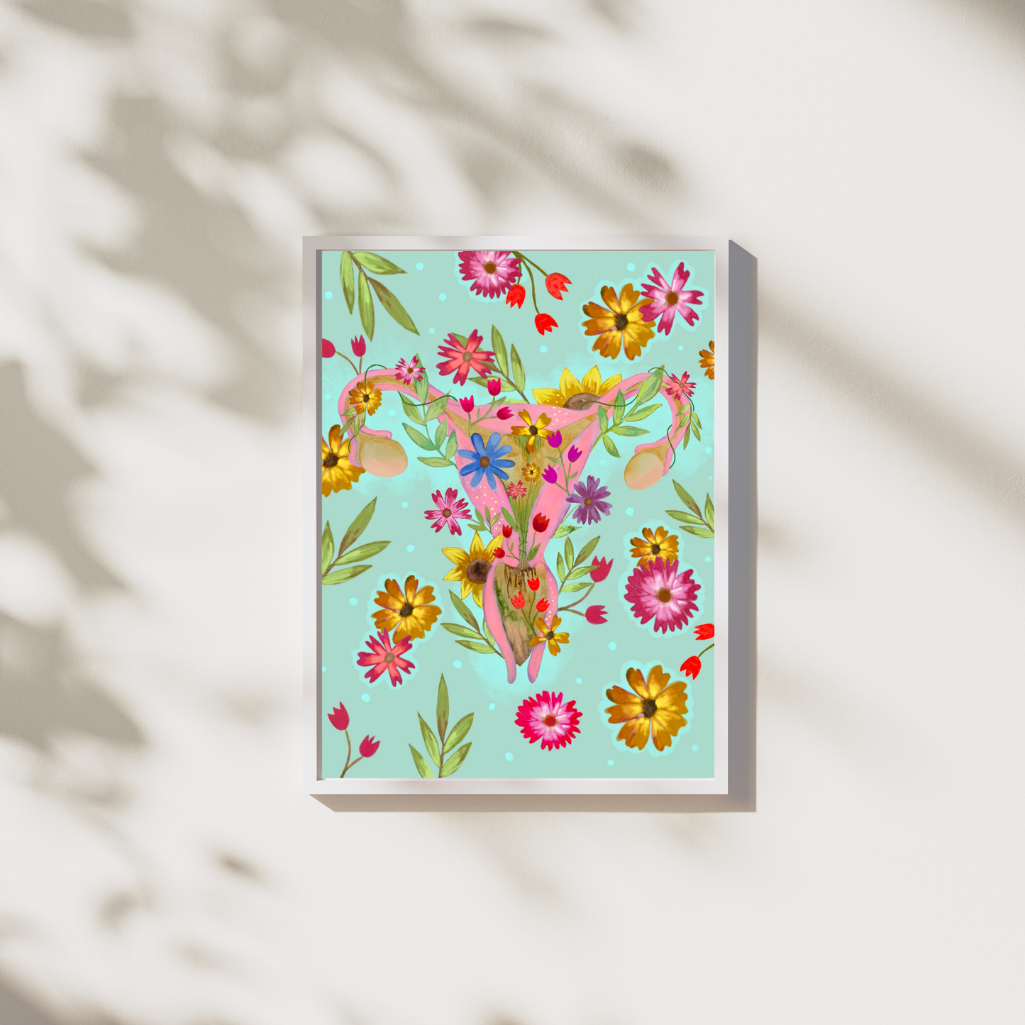 Blooming Uterus Art Print