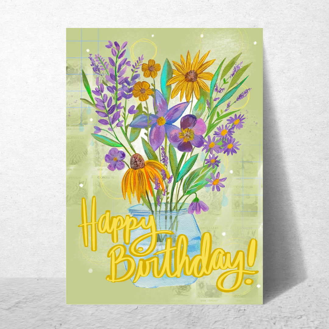 Happy Birthday Flower Bouquet