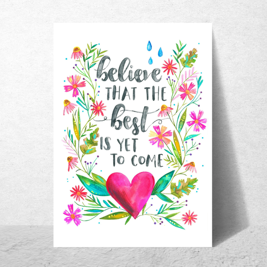 Believe the Best is Yet to Come Card