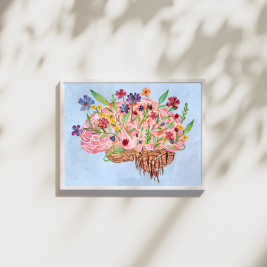 Blooming Brain Art Print