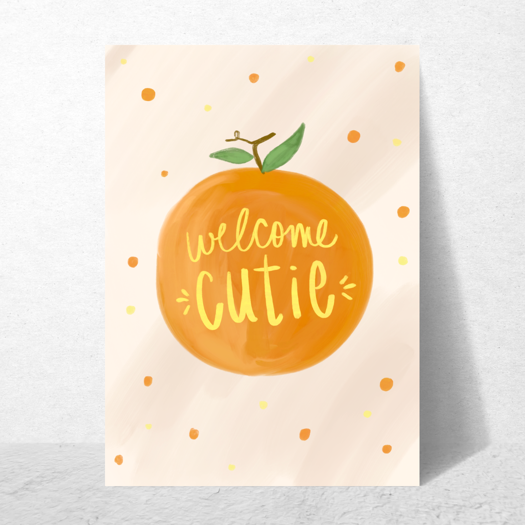 Welcome Cutie New Baby Card
