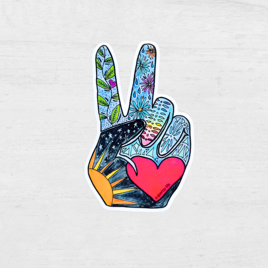 Peace Hand Sticker
