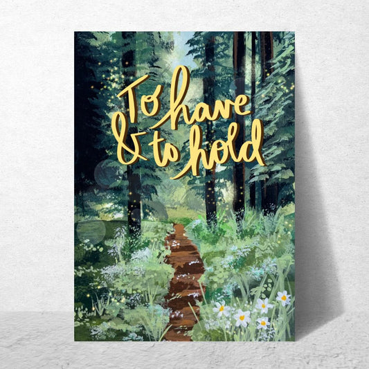 To Have and to Hold Wedding Card