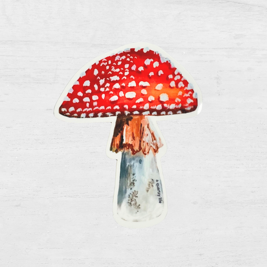 Amanita Mushroom Sticker