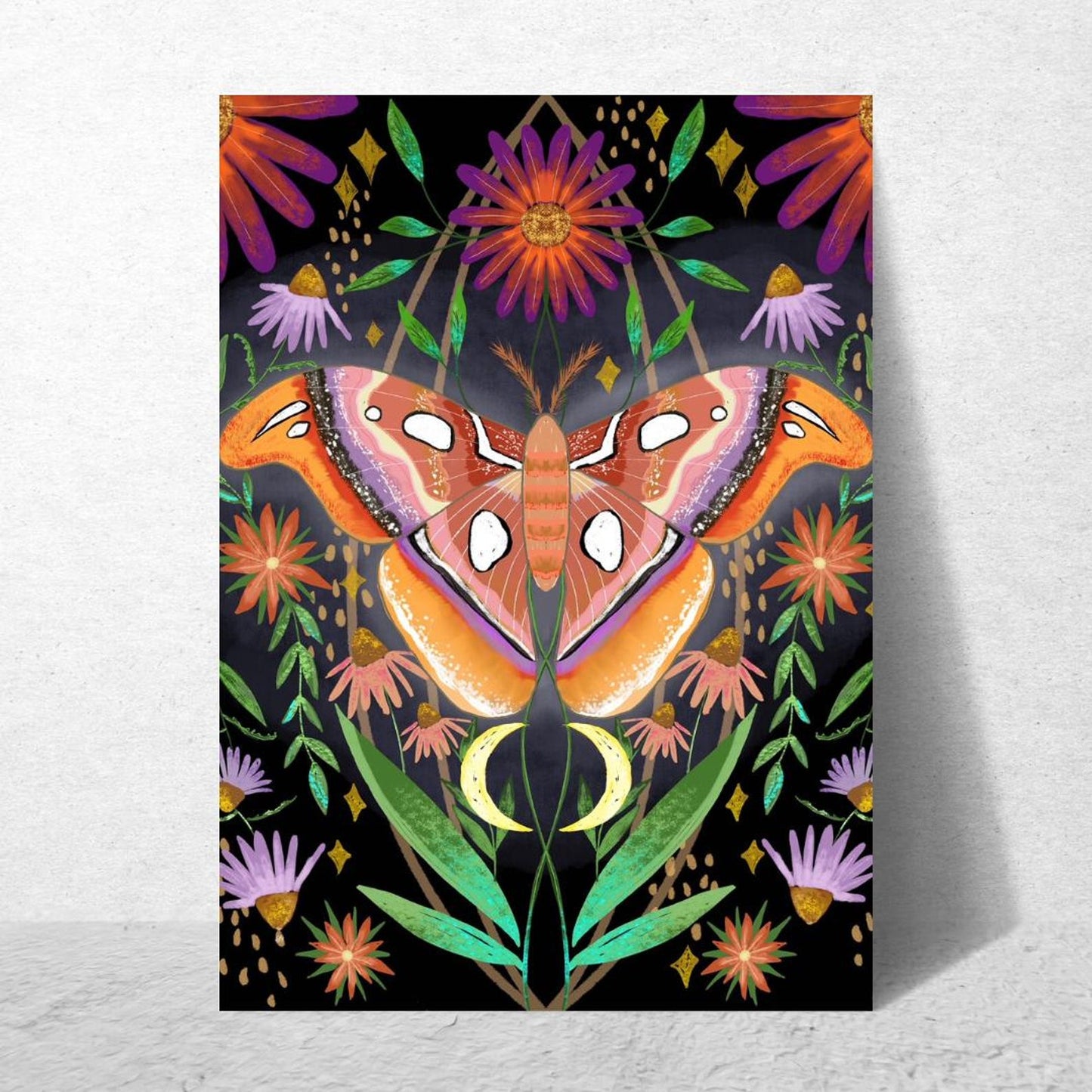 Nighttime Moth Card