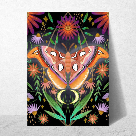 Nighttime Moth Card