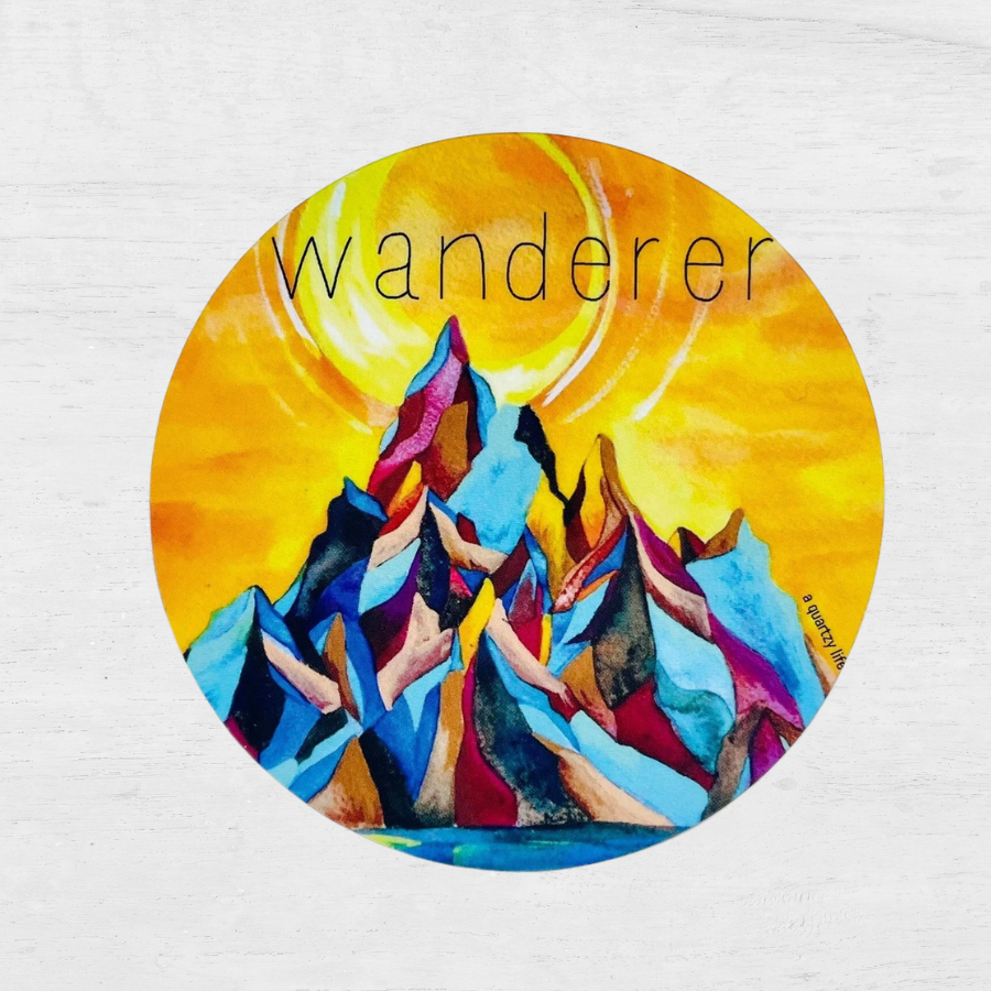 Wanderer Mountains Sticker