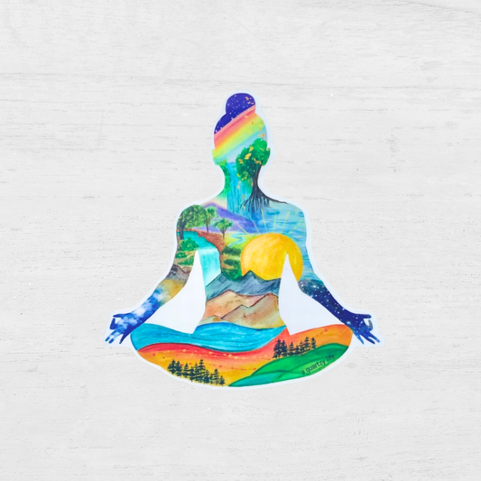 Yoga Nature Girl Sticker